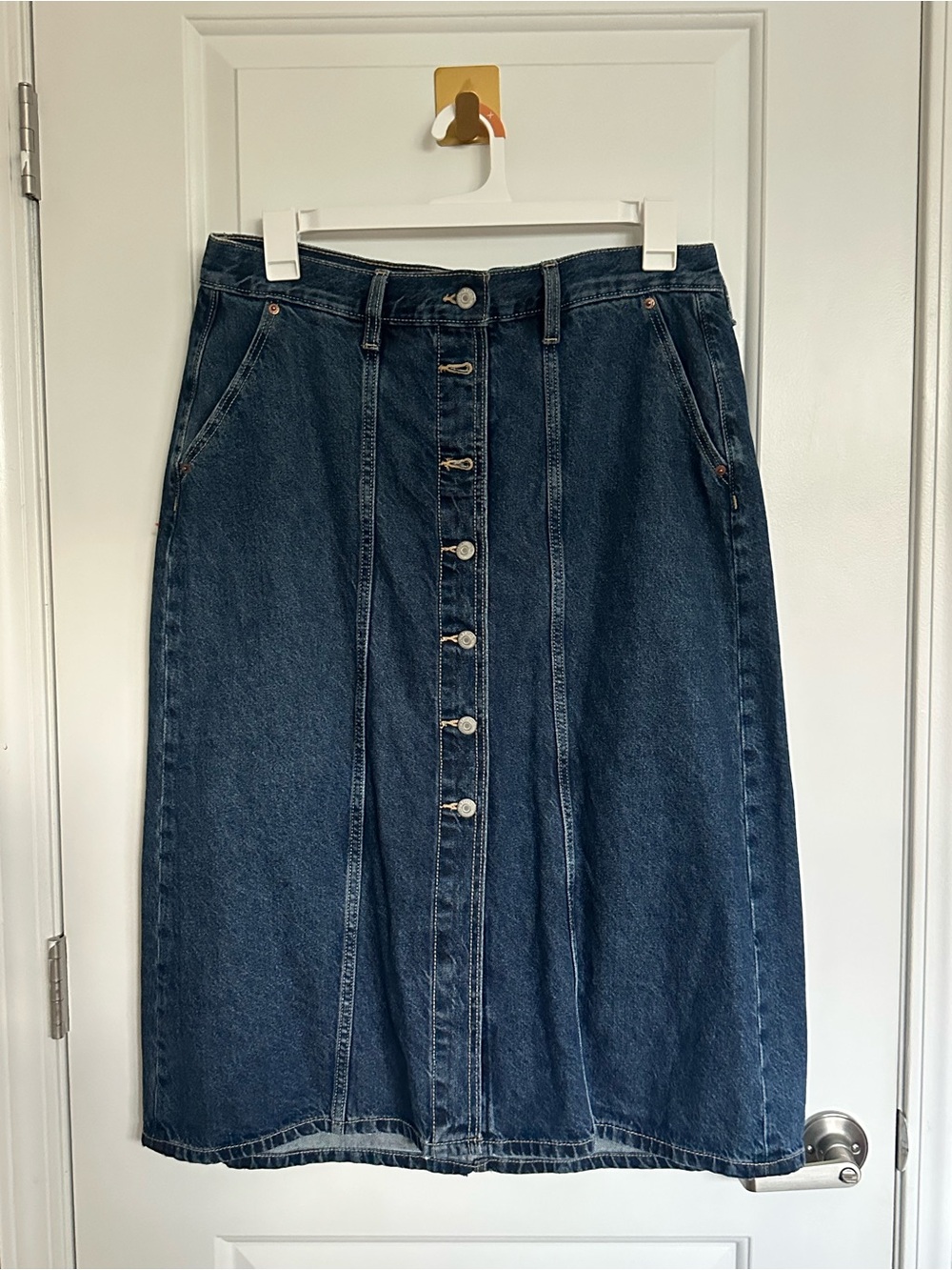 Old Navy Indigo High-Rise Denim Skirt